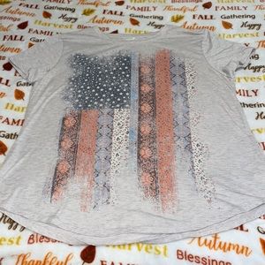 XXL Maurices American Flag 🇺🇸 Cute Lace and Star design